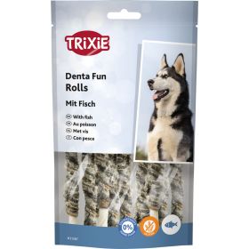 Trixie priboljšek za pse Dentafun Rolls riba 12 cm, 10 kos/75 g