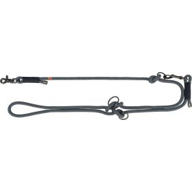 Trixie nastavljiv pasji povodec Soft Rope, črna/siva