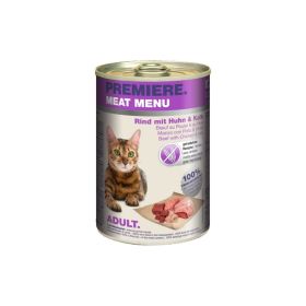 Premiere Cat Meat Menu Adult Govedina/Teletina/Piščanec 400g konzerva