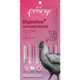 Pramy priboljšek za mačke Digestive iz piščanca 4x14 g