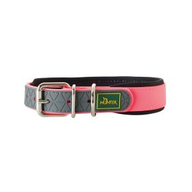 Hunter ovratnica za pse Convenience Comfort neonska roza