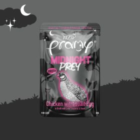 Pramy Cat Midnight Prey piščanec s prepeličjim jajcem v juhi 60 g