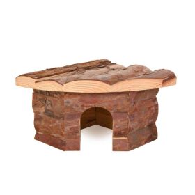 Trixie lesena hiška za glodavce Jesper za morske prašičke 32x13x21 cm