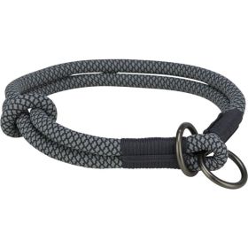 Trixie polzatezna ovratnica za pse Soft Rope črna/siva