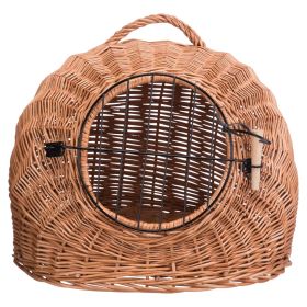 Trixie Pletena košara s kovinskimi vrati fi-50 cm rjava