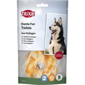 Trixie Priboljšek Denta Fun Twists kolagen s piščancem 2 kos/85 g