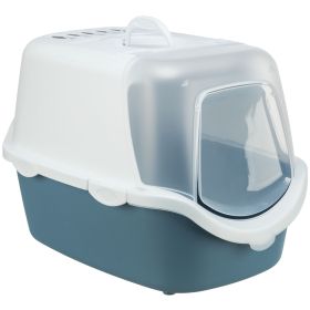 Trixie WC za mačke Vico Open Top zaprto 40x40x56 cm modrosivo/belo