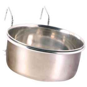 Trixie posoda za ptice kovinska z nosilcem 0,6 l/fi-12 cm