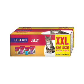 FIT+FUN Cat žele 4 okusi Multipack 92x100 g