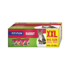 FIT+FUN Cat ragu 4 okusi Multipack 92x100 g