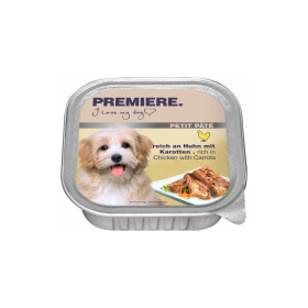 Premiere Dog Petit Pate Adult Piščanec in korenje 150g ALU-pak
