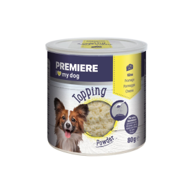 Premiere priboljšek za pse Topping Powder sir 80 g