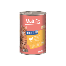 MultiFit Cat Pate Adult Piščanec 400g konzerva