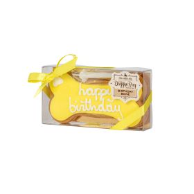 DoggyeBag priboljšek za pse Birthday Bone rumena 85 g