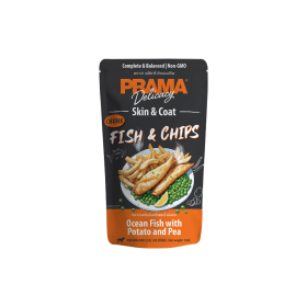 Prama Delicacy Skin&Coat riba in krompirčki v omaki 120 g