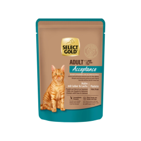 Select Gold Cat Adult Acceptance piščanec z jetri in lososom 85g vrečka