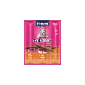 Vitakraft Priboljšek Cat Stick puran/jagnjetina 3 kos