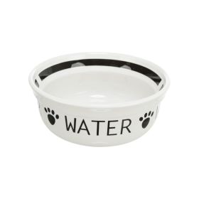 Trixie posoda keramična Water belo-črna