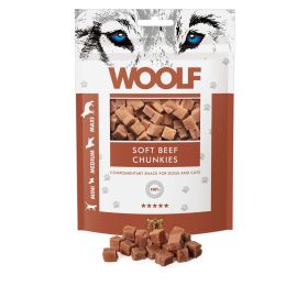 Woolf priboljšek za pse koščki govedina 100 g